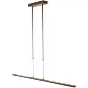 Image of Sienna Lighting - Sienna Zelena LED Integrated Pendant Ceiling Light Light Bronze Brushed, Plastic Matt