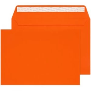 Image of Creative Senses Velvet Envelopes C4 Peel & Seal 229 x 324mm Plain 140 gsm Orange Velvet Pack of 125