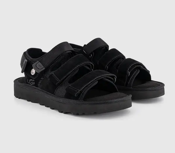 Image of UGG Mens Goldencoast Multistrap Sandals Black, 8