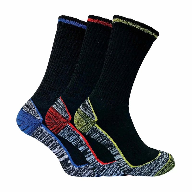 Image of Sock Snob Sock Snob Men / Summer Cotton Bamboo Work Socks in Black Size: 4-7 Black 4-7 Male 5060597070874
