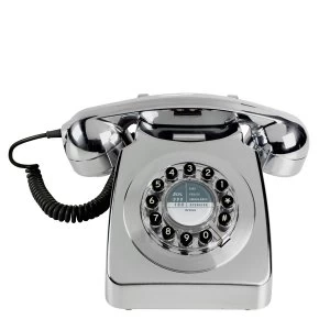 Image of Wild and Wolf 1960s Design 746 Corded Telephone - Chrome