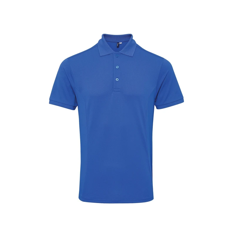 Image of Premier Premier Men Coolchecker Plus Pique Polo With CoolPlus in Royal Size: Small Royal S Male 5057819682007