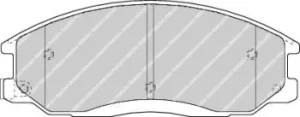 Image of Ferodo FDB1605 Brake Pad Set Front Axle Premier Car