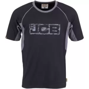Image of JCB Trade Work T-Shirt Black & Grey - Medium