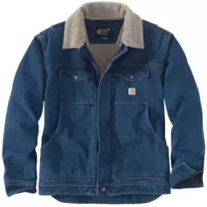 Image of Carhartt Mens Relaxed Fit Denim Sherpa Lined Jacket XL - Chest 46-48' (117-122cm)