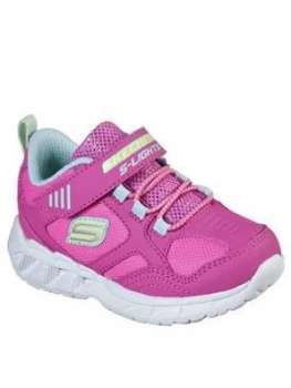 Image of Skechers Toddler Girls Magna-lights Trainers - Pink, Size 7 Younger