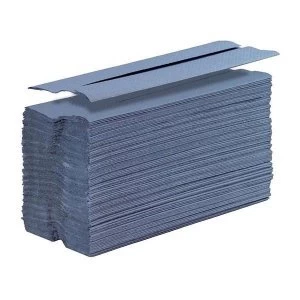 Image of 5 Star Facilities Hand Towel C Fold One ply Recycled Sheet Size 230x310mm 144 Towels Per Sleeve Blue Pack of 20