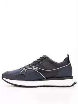 Image of BOSS Jonah Runner Trainers - Blue Size 7, Men