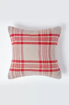 Image of Tartan Pattern Cushion Cover