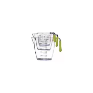 Image of Three Piece Measuring Jug Set (200ml/400ml/900ml) Green - Colourworks