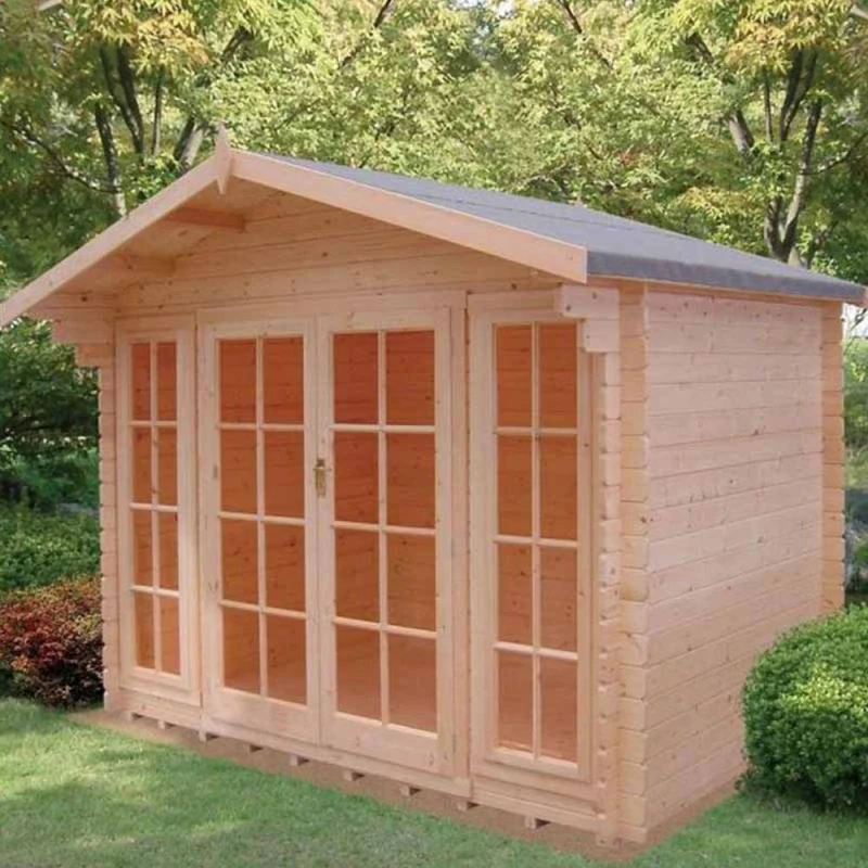 Image of Shires Epping 28mm Log Cabin 12 x 12 Feet in Light Tan Light Tan Unisex