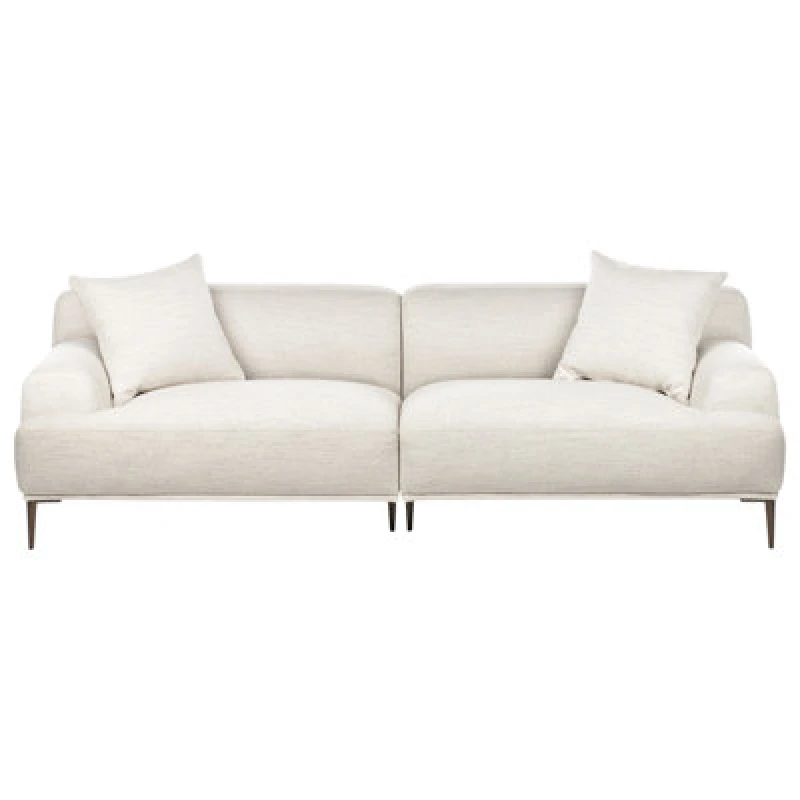 Image of Beliani Sofa 3 Seater Matila Fabric Light Beige