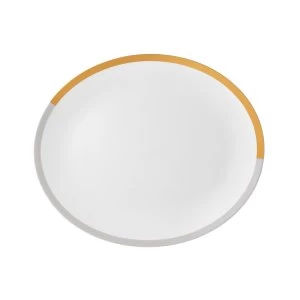 Image of Wedgwood Vera Castillon Gold Grey Oval Platter Gold