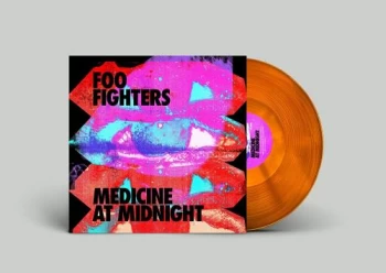 Image of Foo Fighters Medicine At Midnight - Orange Vinyl - Sealed 2021 UK vinyl LP 19439-78838-1
