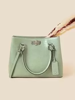 Image of Accessorize Faux Croc Handheld Bag