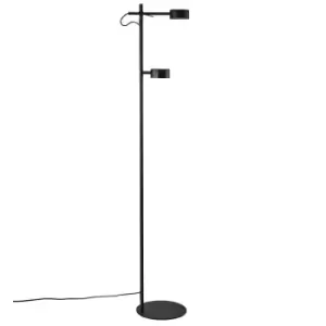 Image of Clyde LED Integrated Floor Lamp Black, 2700K