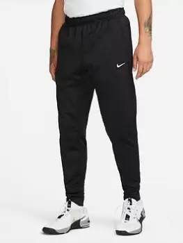 Image of Nike Train Therma Taper Pants - Black/White, Size L, Men