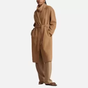 Image of Polo Ralph Lauren Jacky Wool-Blend Wrap Coat - M