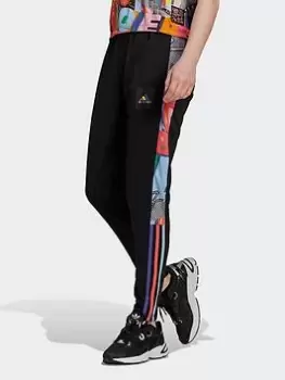 Image of adidas Tiro Pride Tracksuit Bottoms, Black/Multi Size M Women