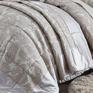 Image of Catherine Lansfield Opulent Jacquard Champagne Bedspread