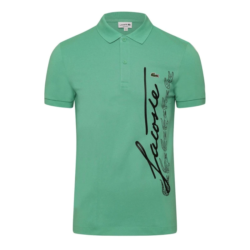 Image of Lacoste Regular-Fit Polo Shirt Green male XS