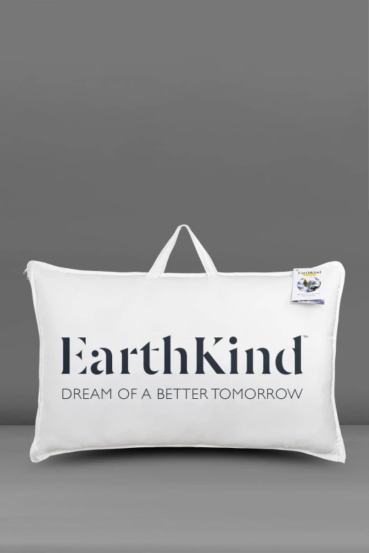 Image of EarthKind 2 Pack Feather & Down Medium Support Pillows White