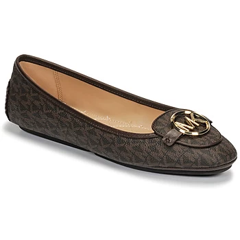 Image of Michael Kors LILLIE MOC womens Shoes (Pumps / Ballerinas) in Brown,2.5,8.5,5.5,4,5,5.5