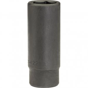 Image of Draper Expert 1/2" Drive Hi Torq Deep Hexagon Impact Socket Metric 1/2" 22mm