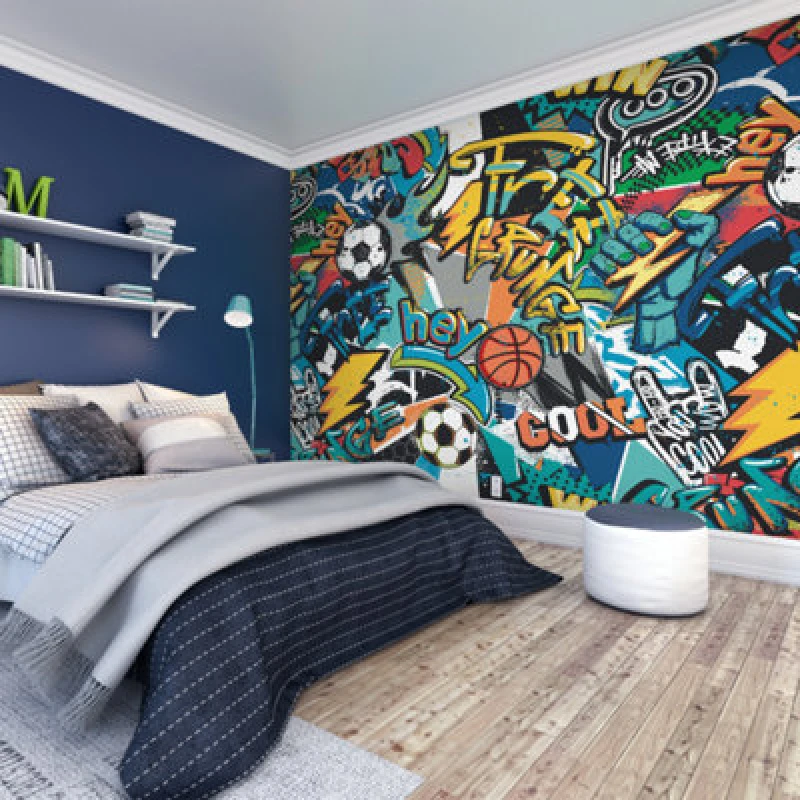 Image of Origin Murals Sports Graffiti Multi Paste The Wall Mural 300Cm Wide X 240M High