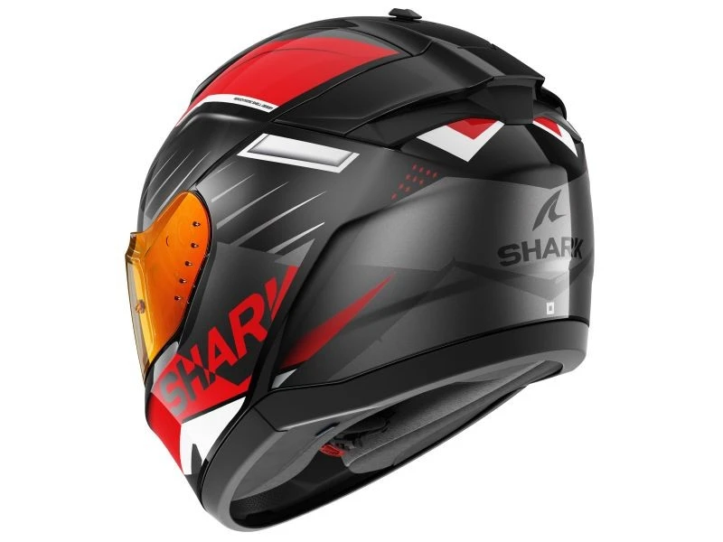 Image of Shark Ridill 2 Bersek Black Red Anthracite KRA Full Face Helmet Size XS