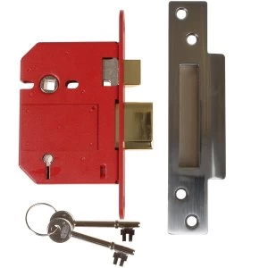 Image of Union StrongBOLT 2200S BS 5 Lever Mortice Sashlock Satin Chrome 81mm Box