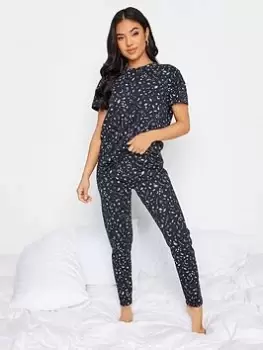 Image of PixieGirl Petite Solar Sky Tapered Pj Set, Blue, Size 6-8, Women