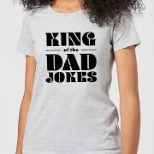 Image of King of the Dad Jokes Womens T-Shirt - Grey - 4XL