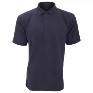 Image of UCC 50/50 Mens Plain PiquA Short Sleeve Polo Shirt (S) (Navy Blue)