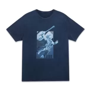 Image of Marvel Thor - Love and Thunder Pose Unisex T-Shirt - Navy Acid Wash - XL