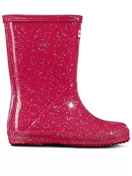 Image of Hunter Hunter Little Kids Original First Classic Giant Glitter Boot, Pink, Size 7 Younger