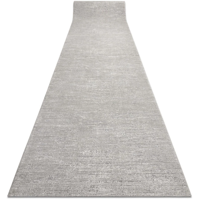 Image of RugsX Modern Runner Tuls 51248 Structural, Melange Grey 70 Cm 70X130 Cm