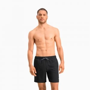 Image of PUMA Swim Mid-Length Mens Swimming Shorts, Black, size Medium, Clothing
