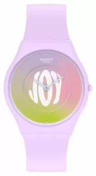 Image of Swatch SS09V101 Skin Classic TIME FOR JOY Bioceramic Watch