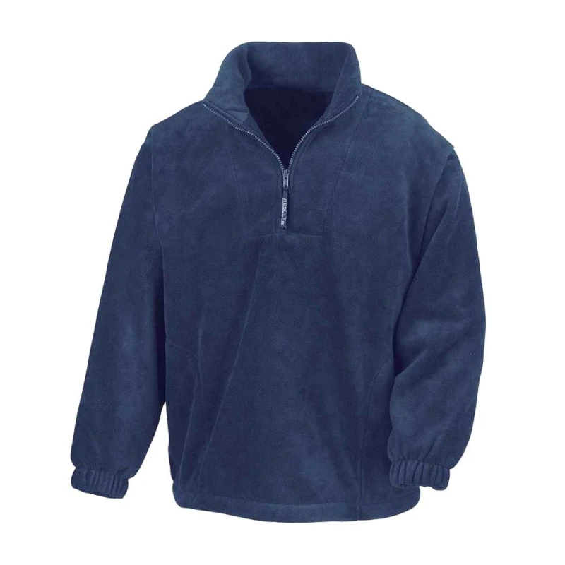 Image of Result Result Men Polartherm Zip Neck Fleece in Navy Size: X-Small Navy XS Male 5063527676269