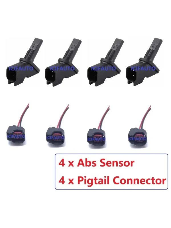 Image of Abs Wheel Speed Sensor or Connector for Mondeo MK3 Jaguar X Type OEM# 1S7T-2B372-AD,1S7T-2B372-AB,1S7T-2B372-AC,1S7W-2B372-AD