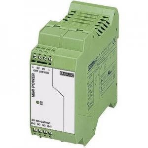 Image of Phoenix Contact MINI-PS-100-240AC/2X15DC/1 Rail mounted PSU (DIN) 15 V DC, -15 V DC 1 A 15 W 2 x