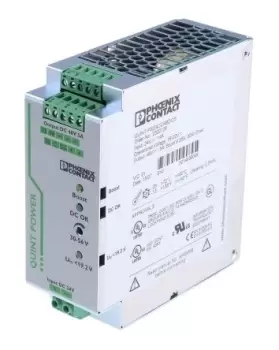 Image of Phoenix Contact QUINT-PS/24DC/48DC/5 240W Isolated DC-DC Converter DIN Rail Mount, Voltage in 18 32 V dc,