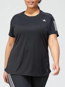 Image of Adidas Plus Own The Run T-Shirt - Black