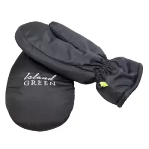 Image of Island Green Winter Golf Mitts - Black