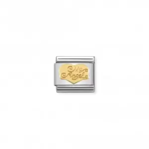 Image of Nomination Composable Classic Love 18K Gold My AngelLink 030116/21