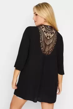 Image of Crochet Back Beach Cover Up