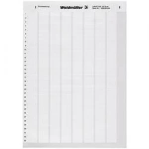Image of Cable identifier LaserMark 12.7 x 23mm Label colour White Weidmueller 1695721044 LM WRITE ON 23X55 WS No. of labels 40