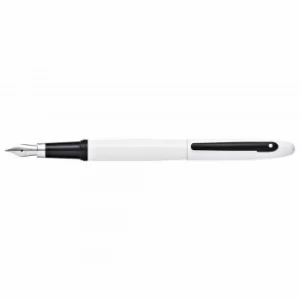 Image of Sheaffer VFM Fountain Pen Glossy White Lacquer, White