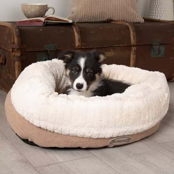 Image of Scruffs Ellen Donut Dog Bed Brown
